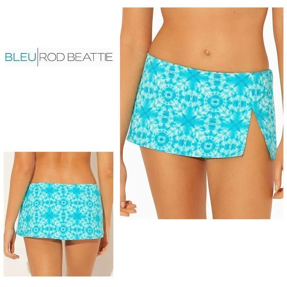 New. BLEU Rod Beattie tie dye skirted bikini bottom. Retails $65 size 14